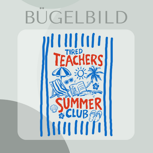 Teacher Summer Club - Bügelbild
