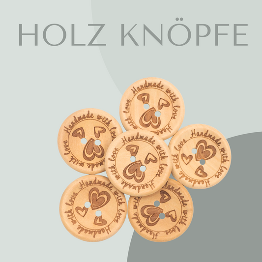 Handmade with love, Holzknopf