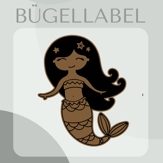 Bügellabel Meerjungfrau