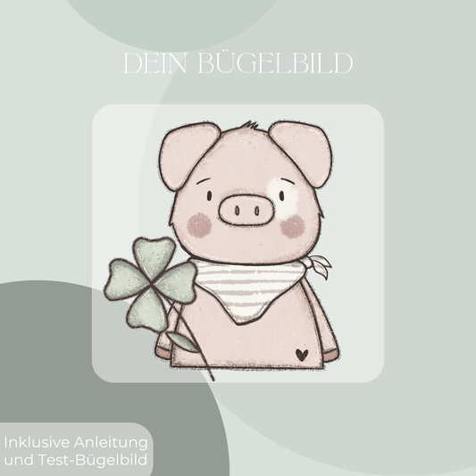 Schwein Maxi- Bügelbild Eigenproduktion
