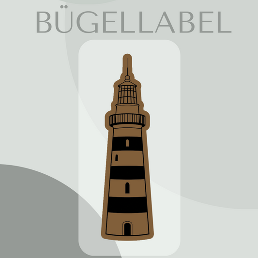 Bügellabel Leuchtturm