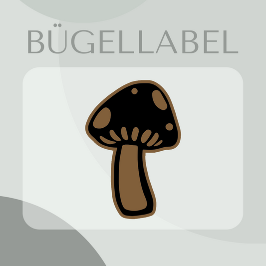 Bügellabel Pilz