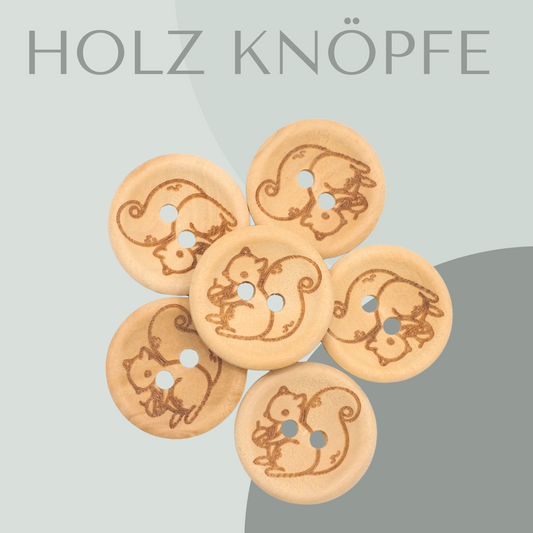 Eichhörnchen, Holzknopf