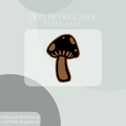 Pilz Bügel Label Bügellabel Eigenproduktion