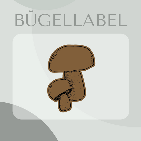 Bügellabel Pilz