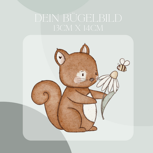 Eichhörnchen Bügelbild