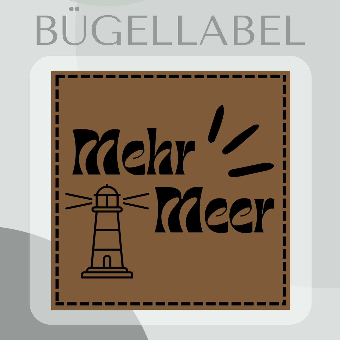 Bügellabel mehr meer