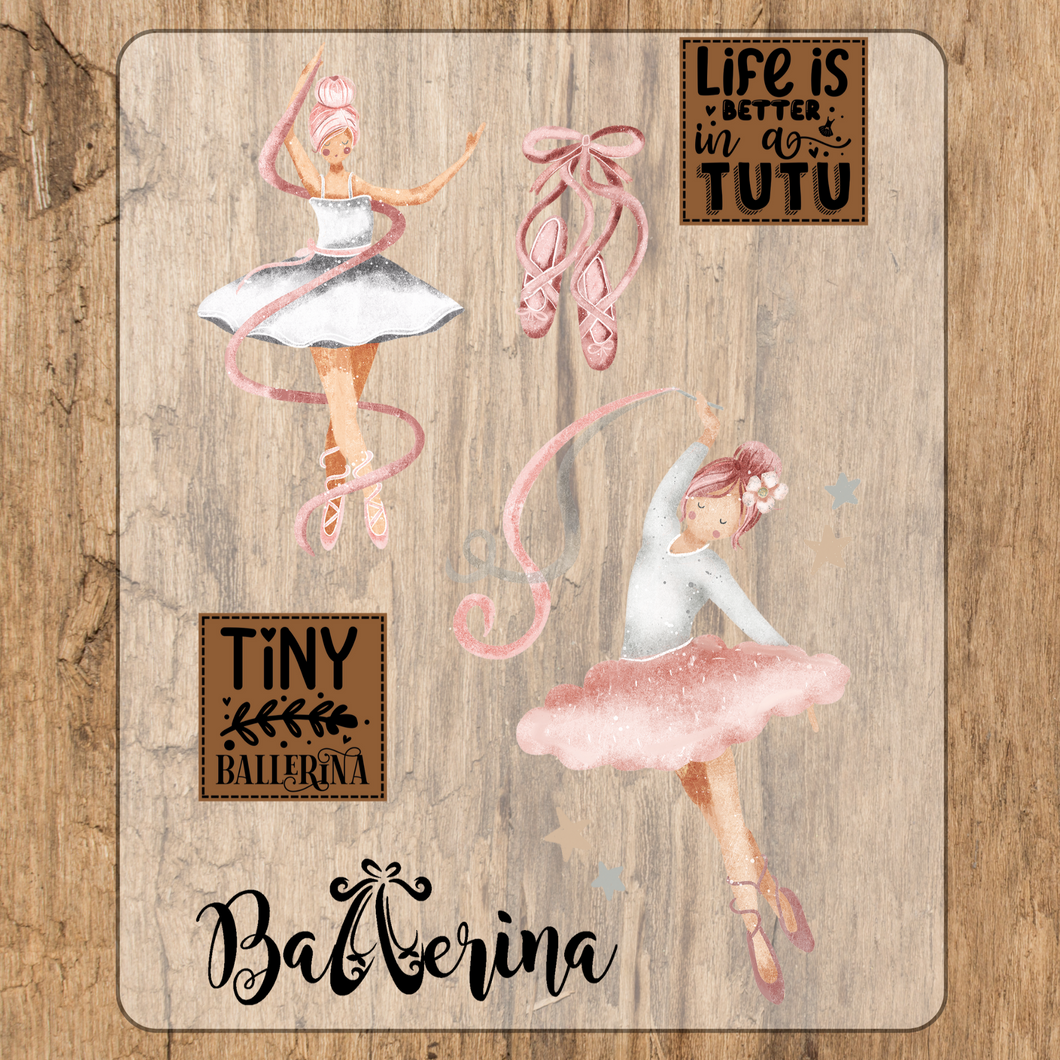Ballerina Bügel-Bild Set Eigenproduktion