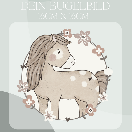 Pferd - Maxi Bügel-Bild Bügelbild Eigenproduktion