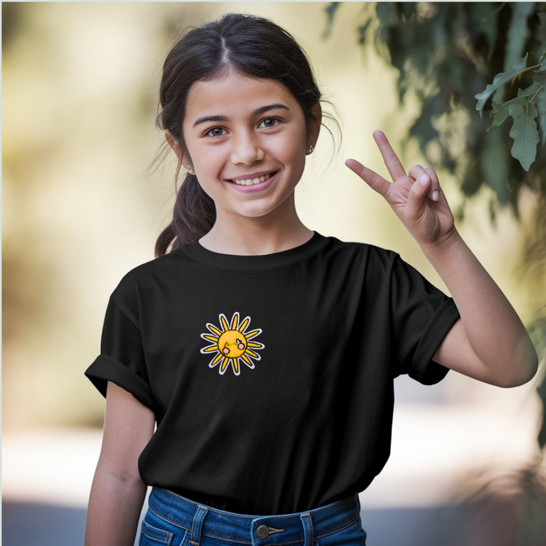 Chenille-Patch Sonne Iron-on