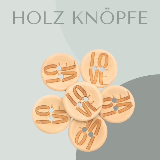 Love, Holzknopf