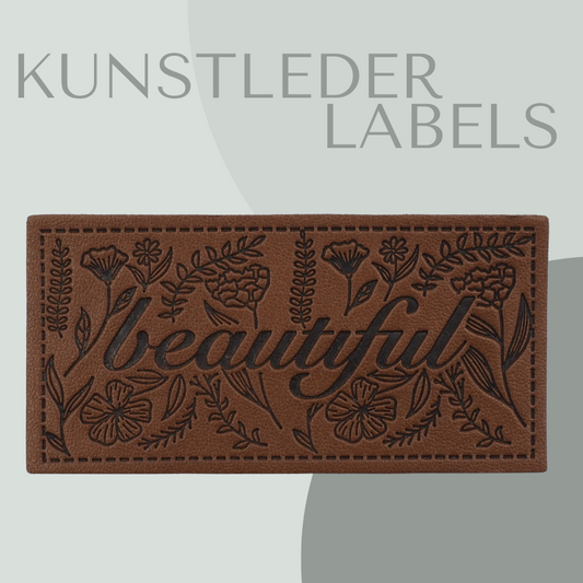beautiful Kunstlederlabel Kunstleder Label Eigenproduktion