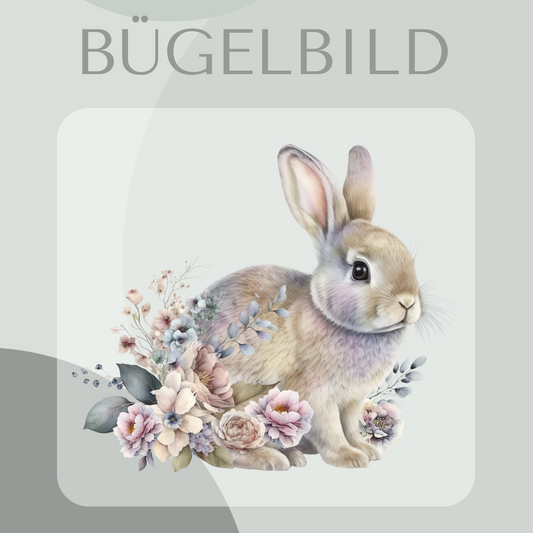 Bügelbild Hase