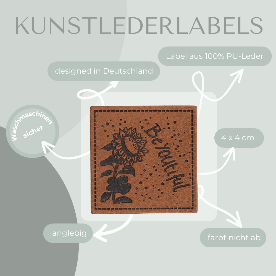 BeYoutiful - Kunstlederlabel Kunstleder Label Eigenproduktion