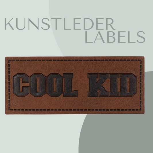 Cool Kid Kunstlederlabel Kunstleder Label Eigenproduktion