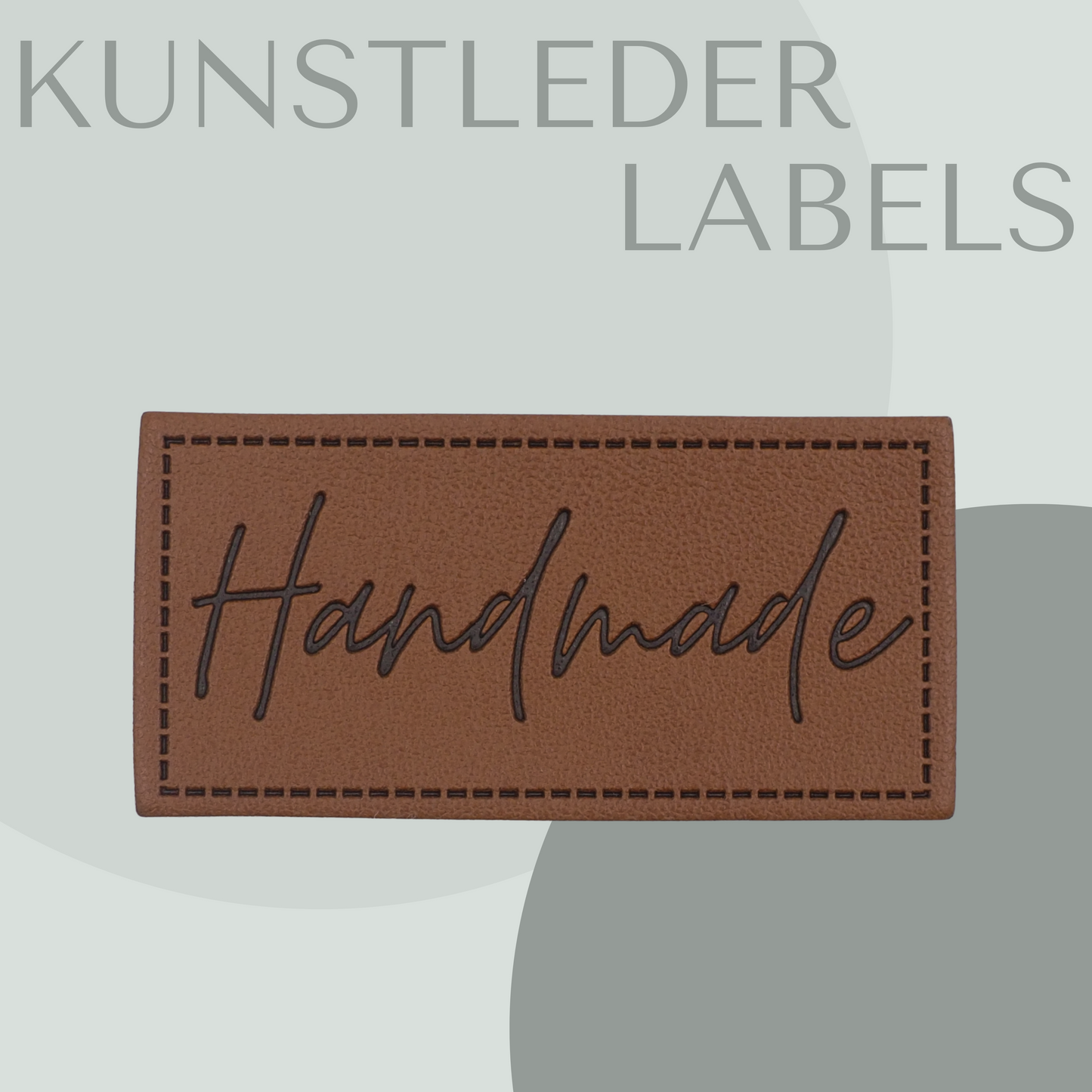 Handmade Kunstlederlabel Kunstleder Label Eigenproduktion