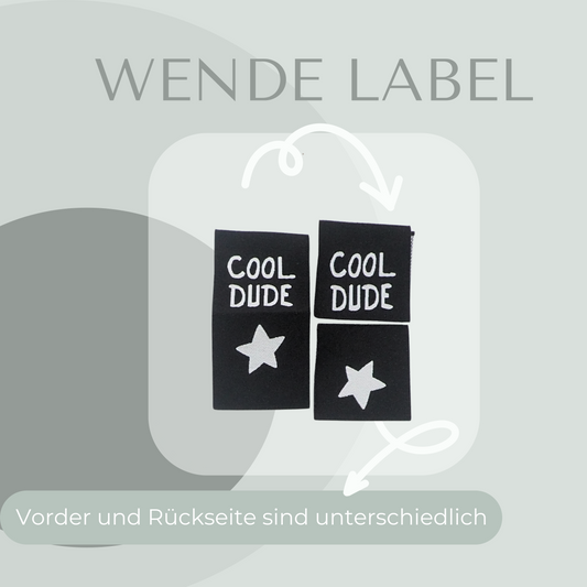 COOL DUDE  Label gewebt Eigenproduktion