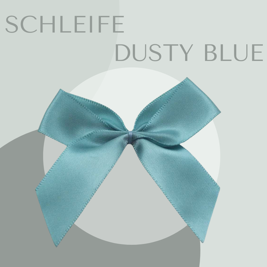 2 Schleifen Groß Dusty Blue