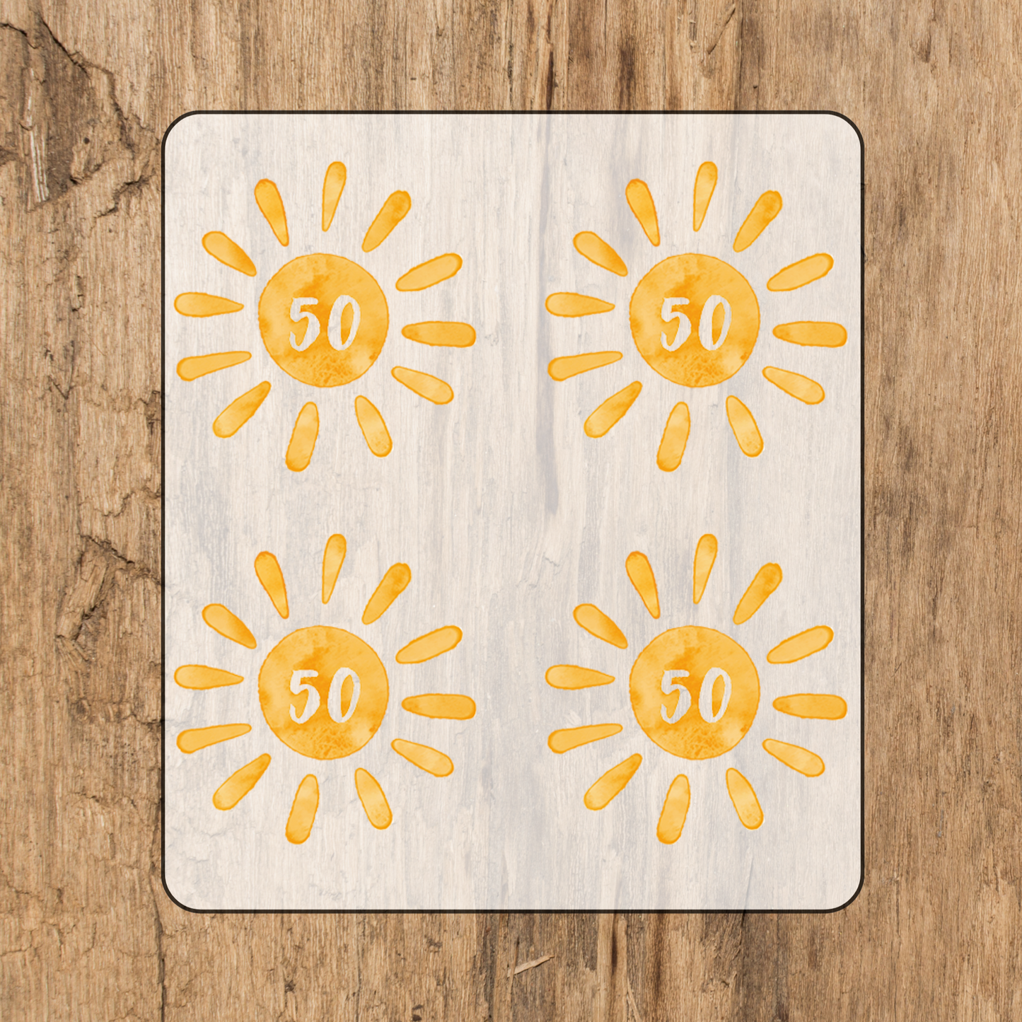 10 Stück Sonne Größen-Bügelbilder Set Größenlabel Eigenproduktion