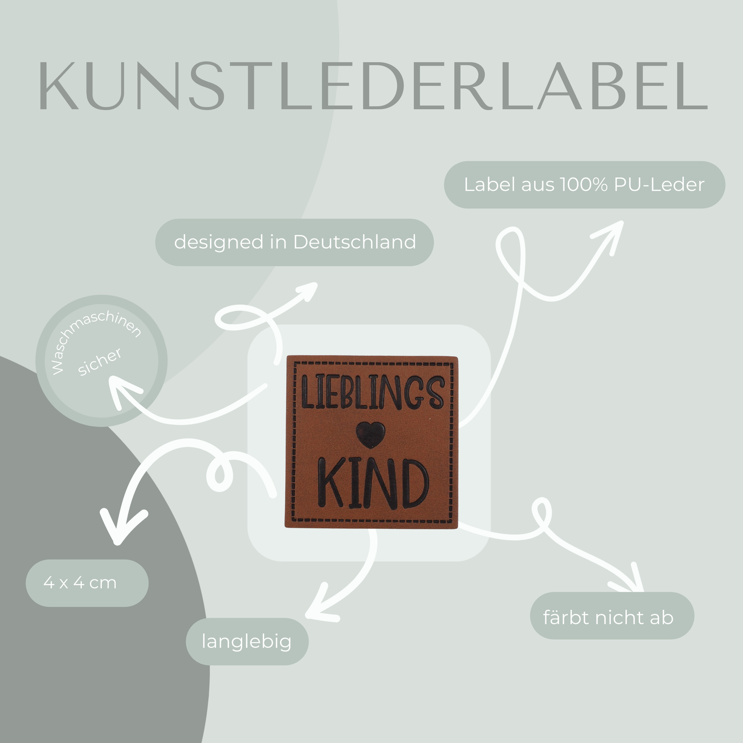 Lieblings Kind Kunstlederlabel Kunstleder Label Eigenproduktion