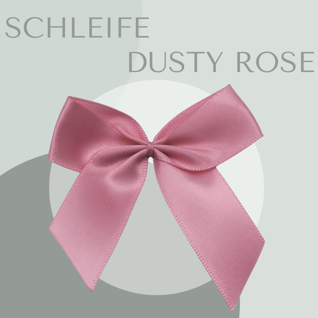 2 Schleifen Groß Dusty Rose