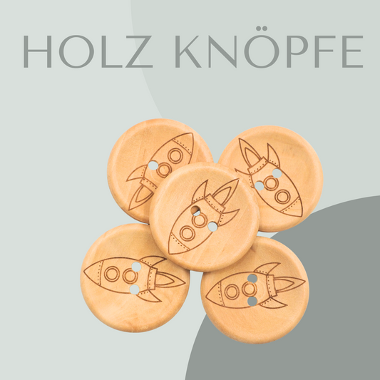Rakete, Holzknopf 