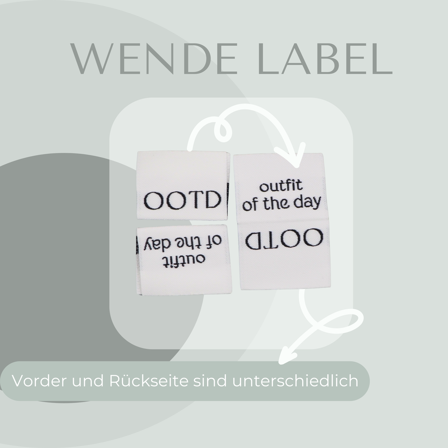 OOTD Web Label gewebt Eigenproduktion