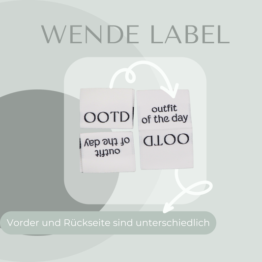 OOTD Web Label gewebt Eigenproduktion