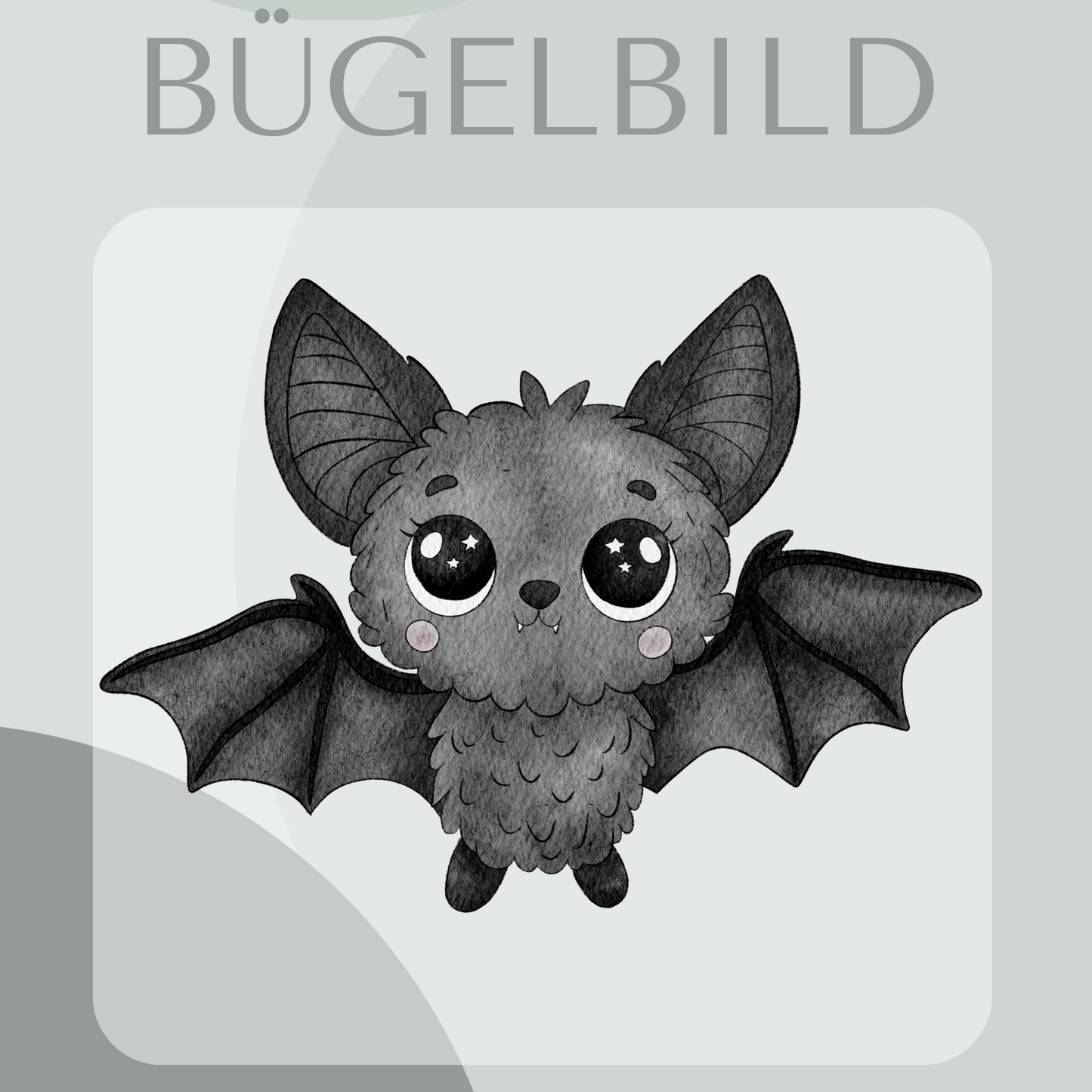 Bügelbild Fledermaus