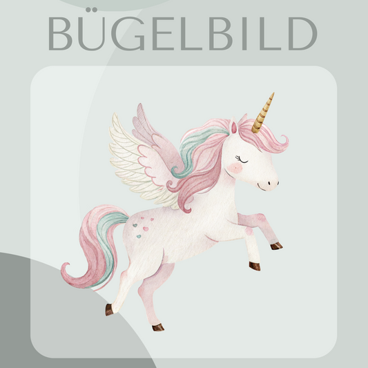 Bügelbild Einhorn