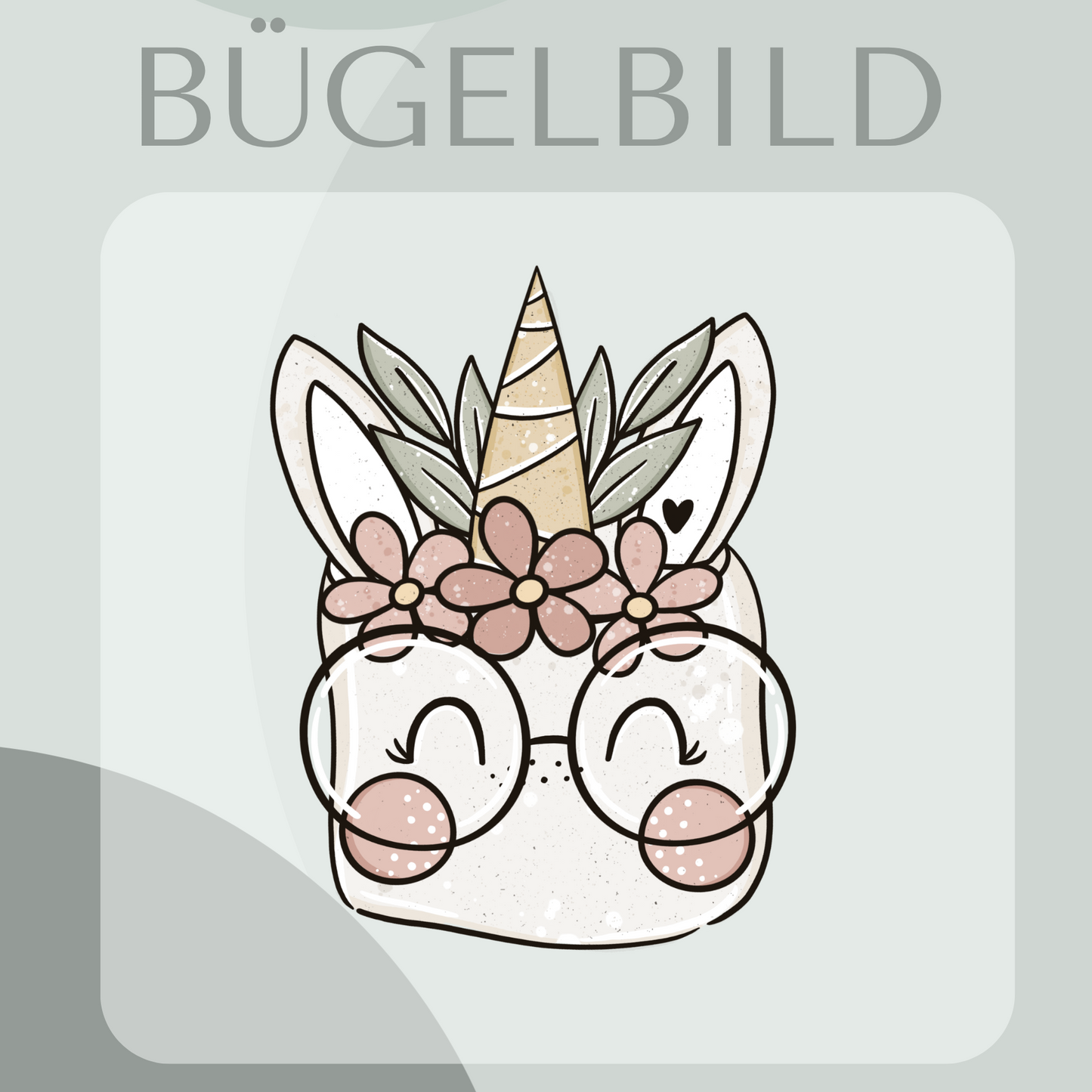 Bügelbild Einhorn