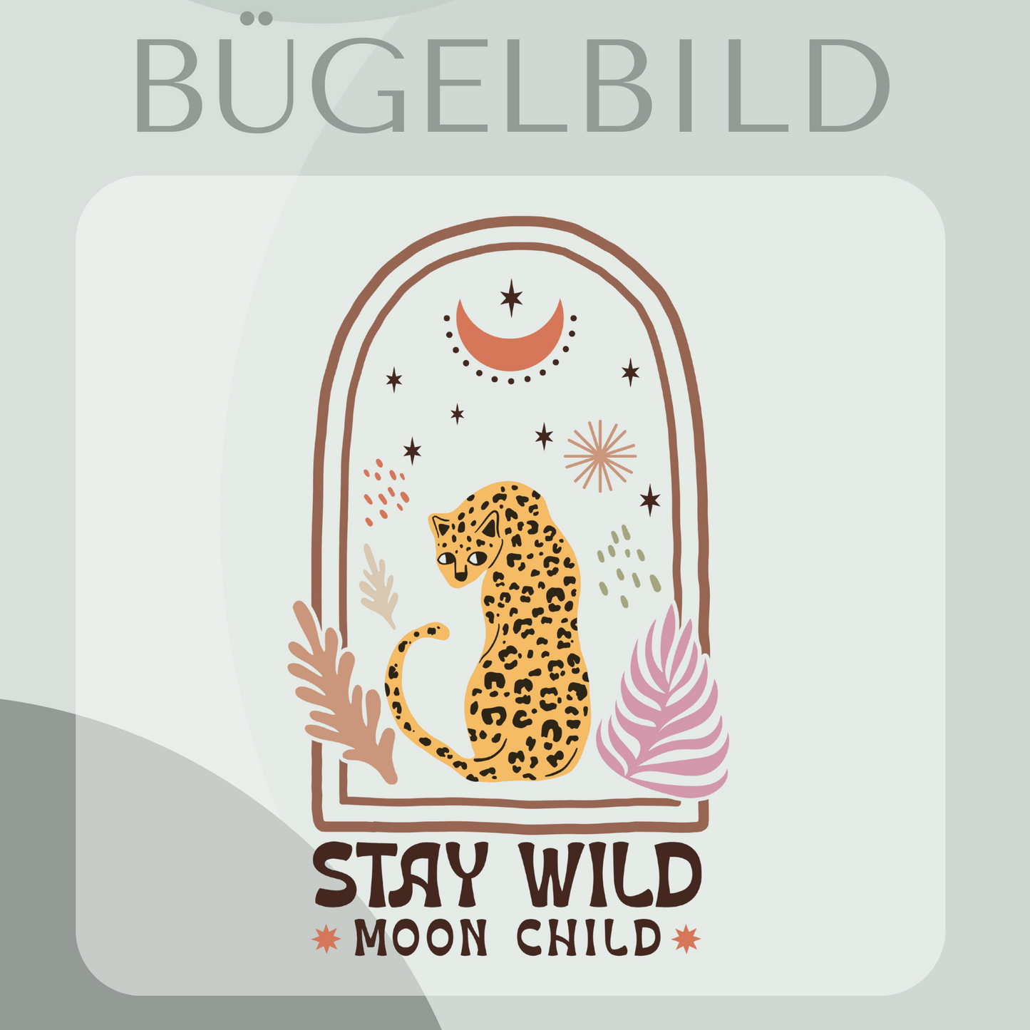 Bügelbild Sty Wild Moon Child - Leopard