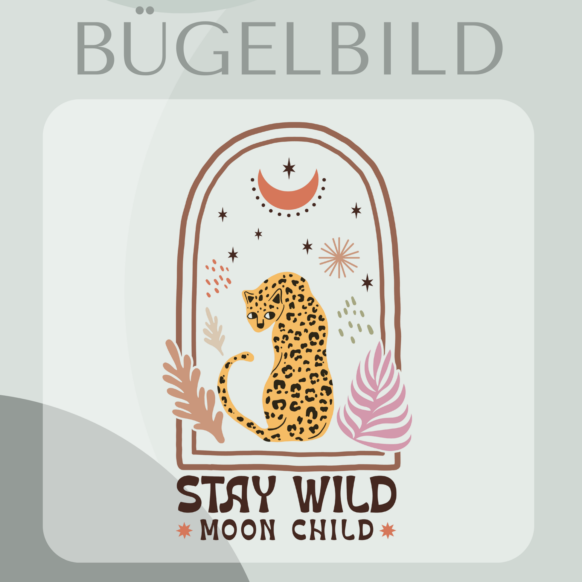 Bügelbild Sty Wild Moon Child - Leopard