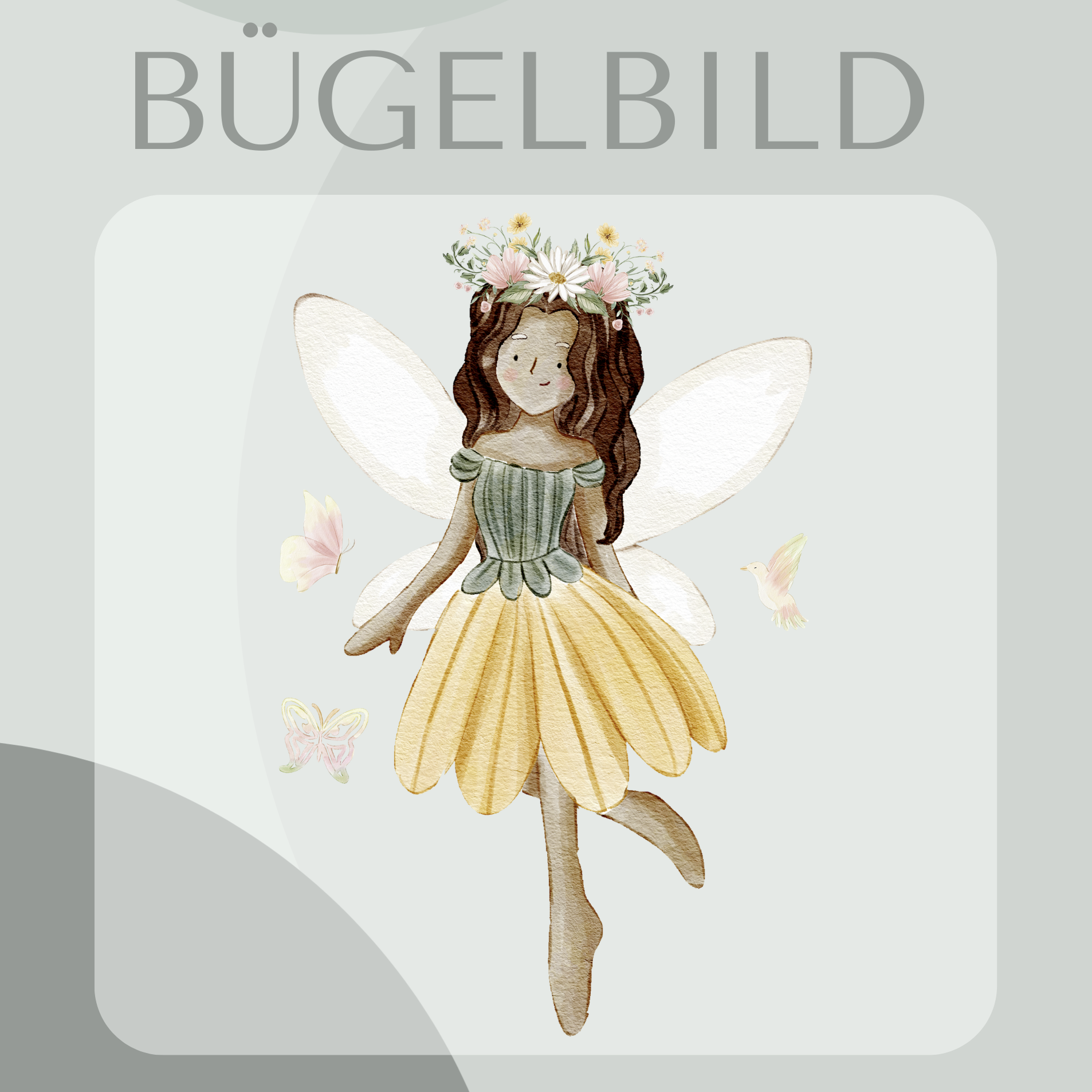 Bügelbild Blumen-Fee
