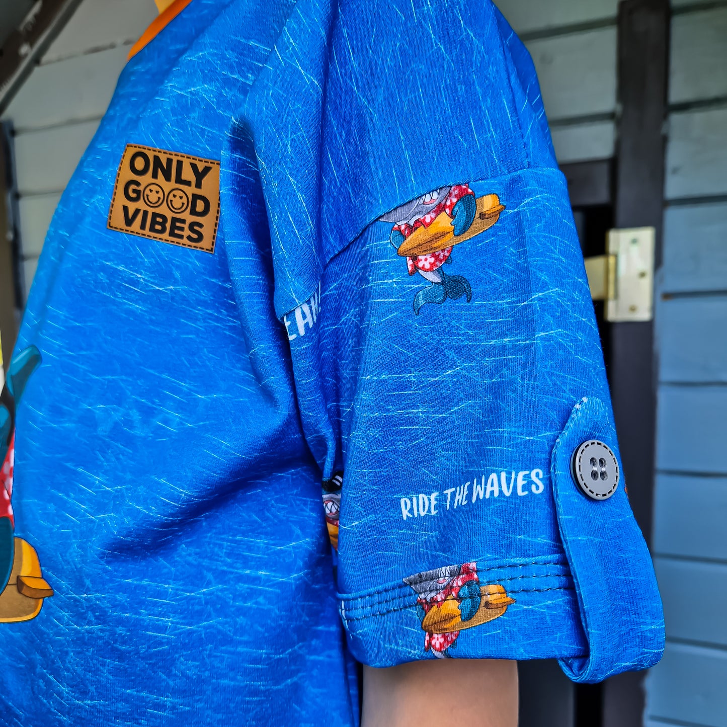 Only Good Vibes Bügel-Label Eigenproduktion