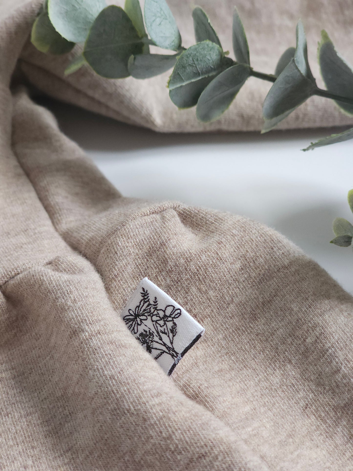 Blumen Web Label gewebt Eigenproduktion