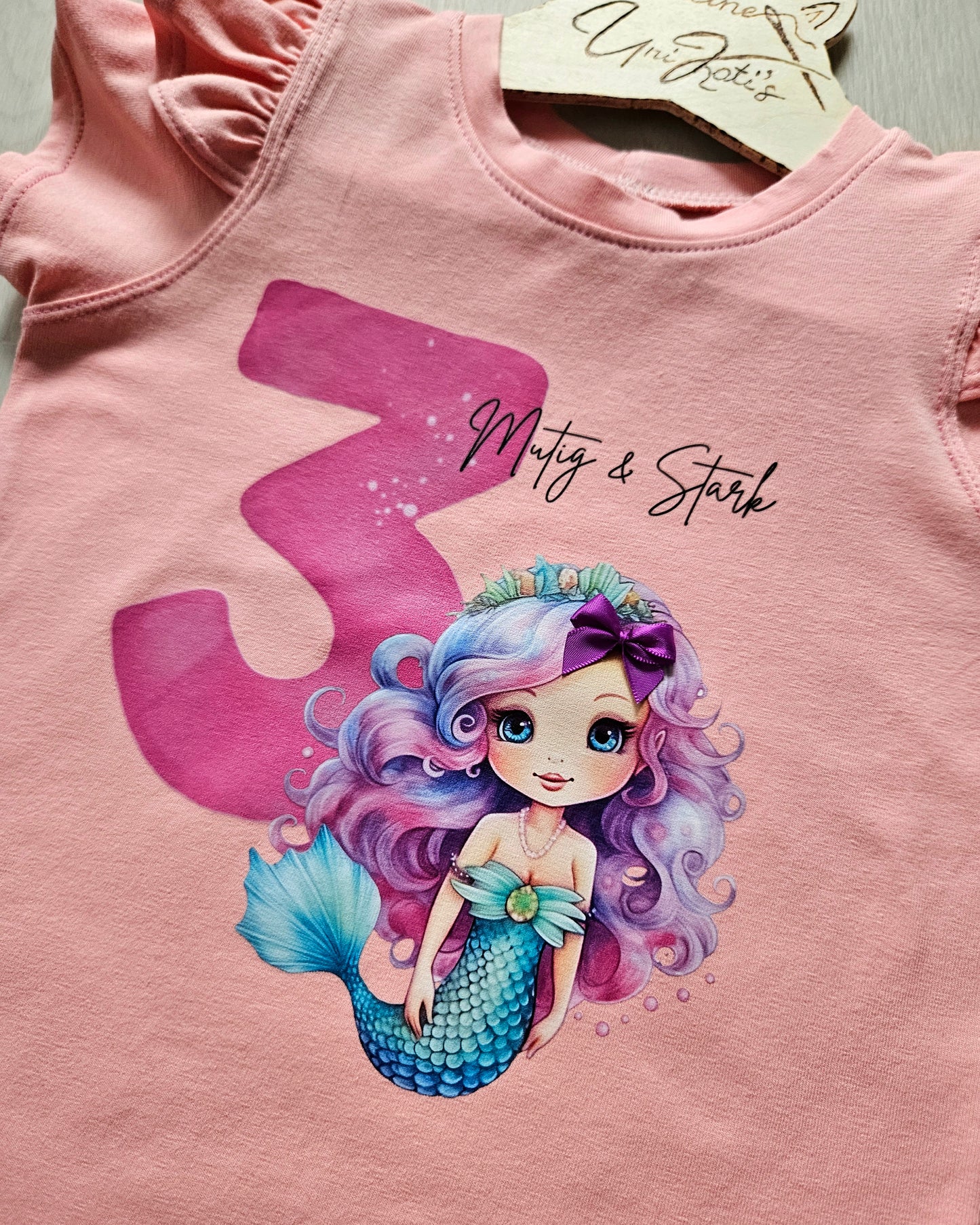 Meerjungfrau mit Krone Bügel-Bild Bügelbild Eigenproduktion