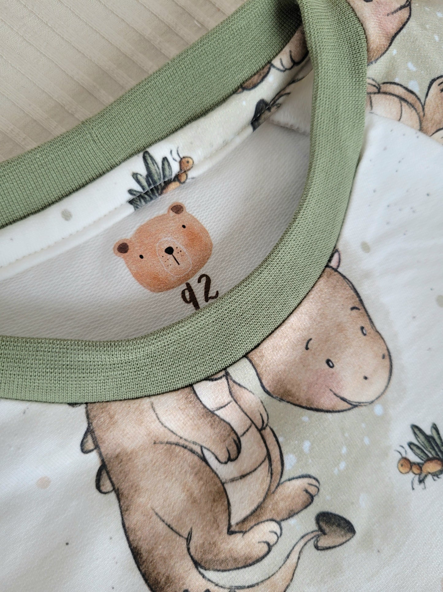 10 Stück Bär Größen-Bügelbilder Set Größenlabel Eigenproduktion