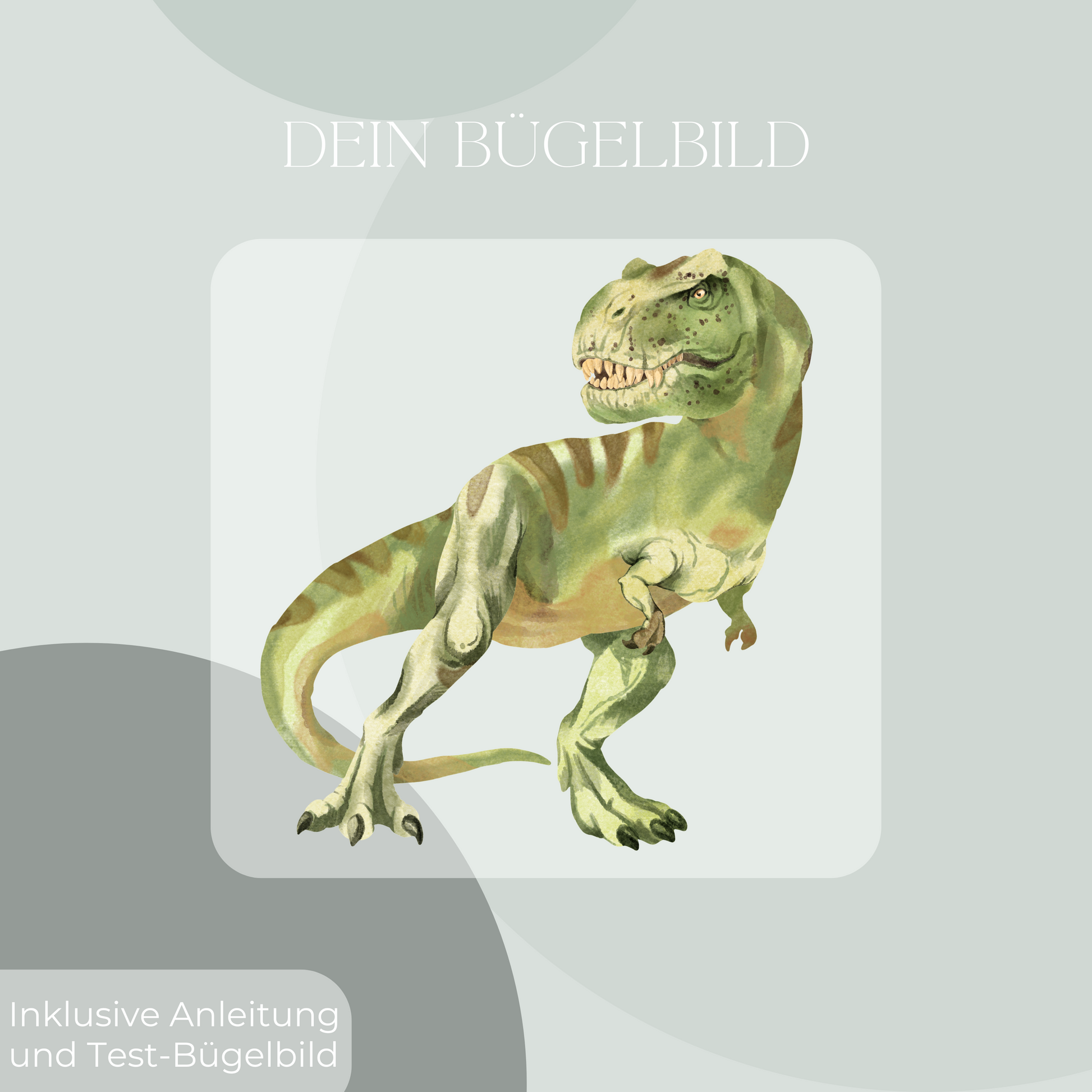 Trex, Dino, Bügelbild, Design