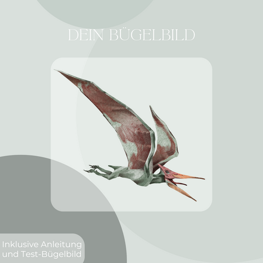 Pteranodon, Dino, Dinosaurier, Bügelbild, Design