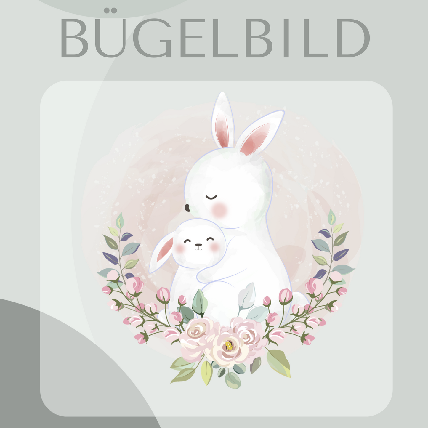 Bügelbild Hasen