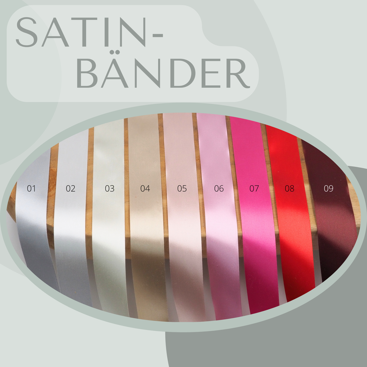Personalisierte Satin-Band Eigenproduktion
