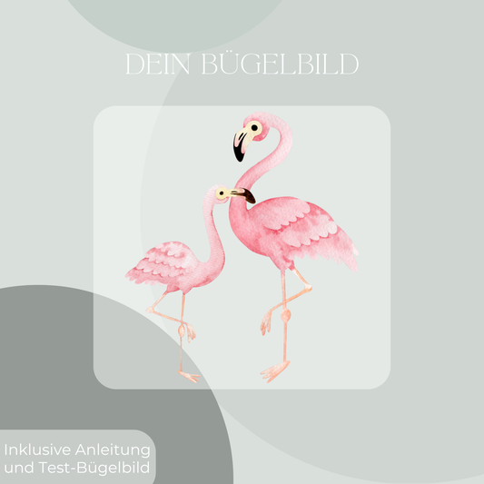 Flamingo, pink, Bügelbild, Design