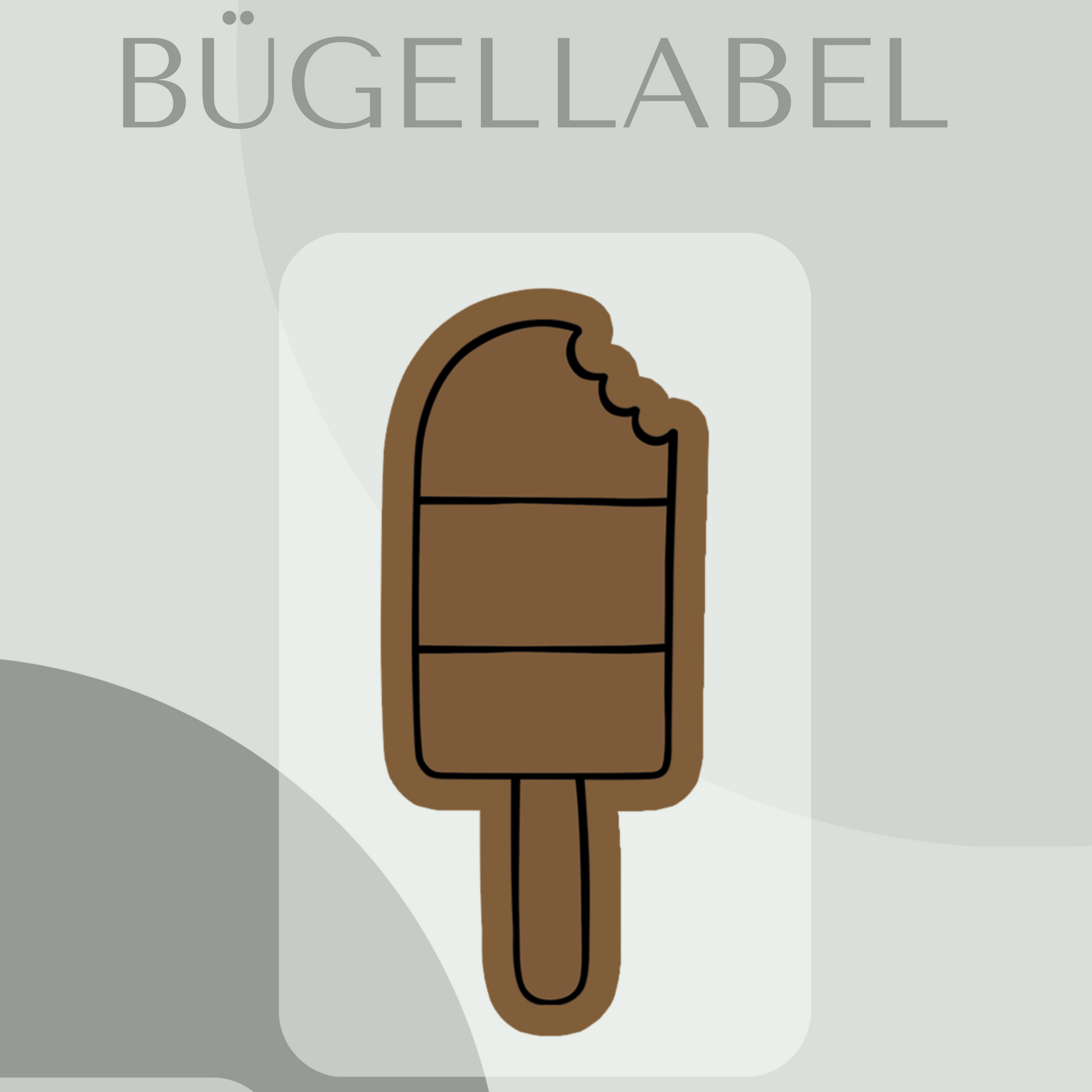 Bügellabel Eis am Stiehl