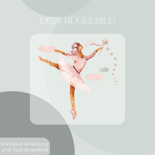 Ballerina, Bügelbild, Design