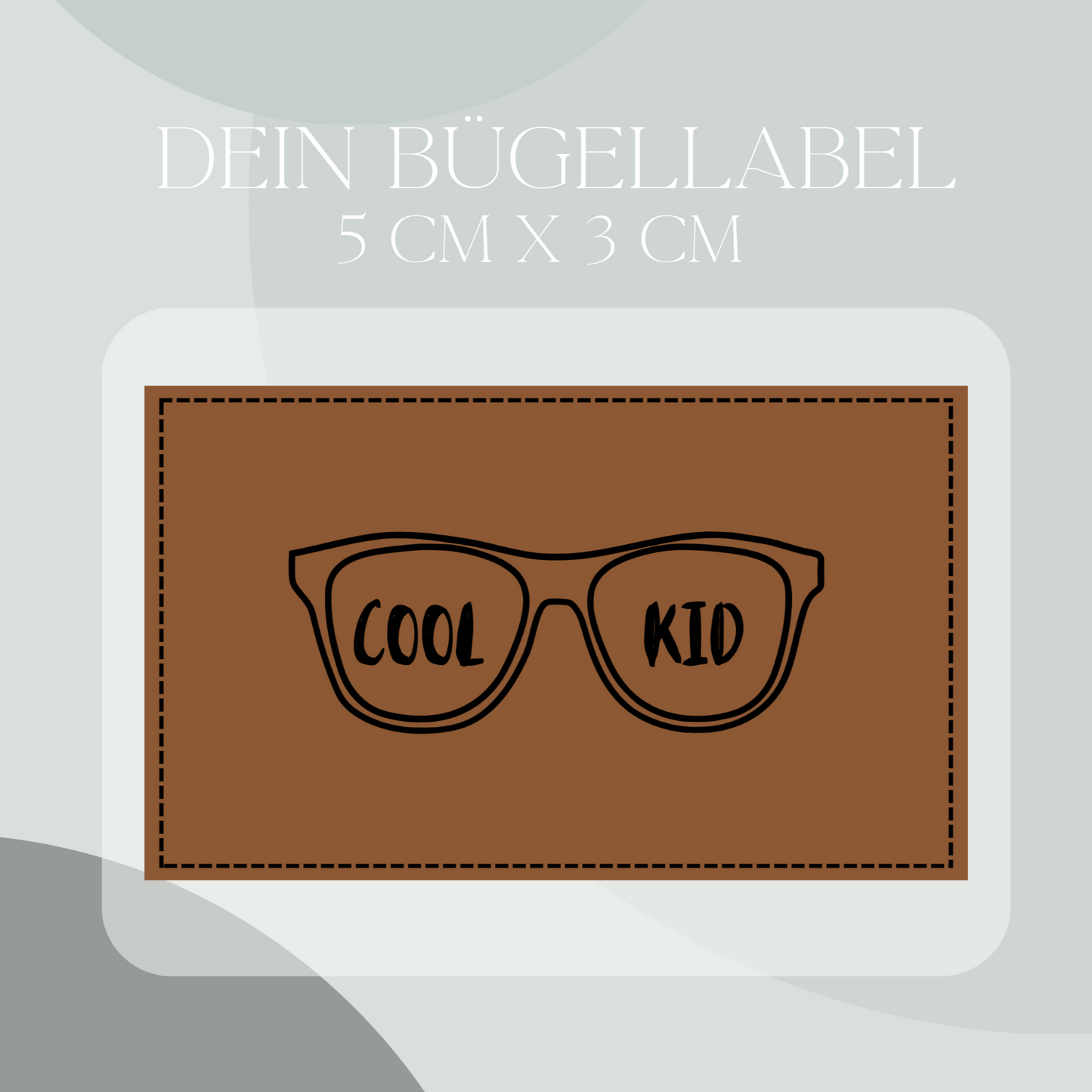 Cool kid Bügel Label Bügellabel Eigenproduktion