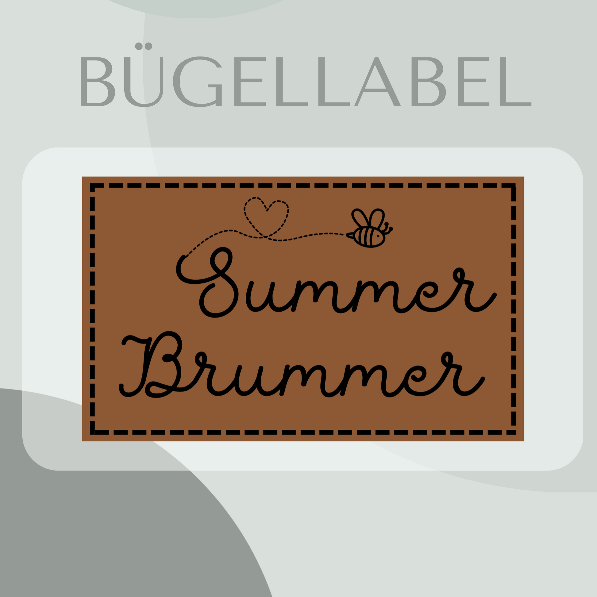 Bügellabel Summer Brummer
