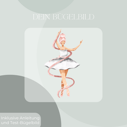Ballerina, Bügelbild, Design