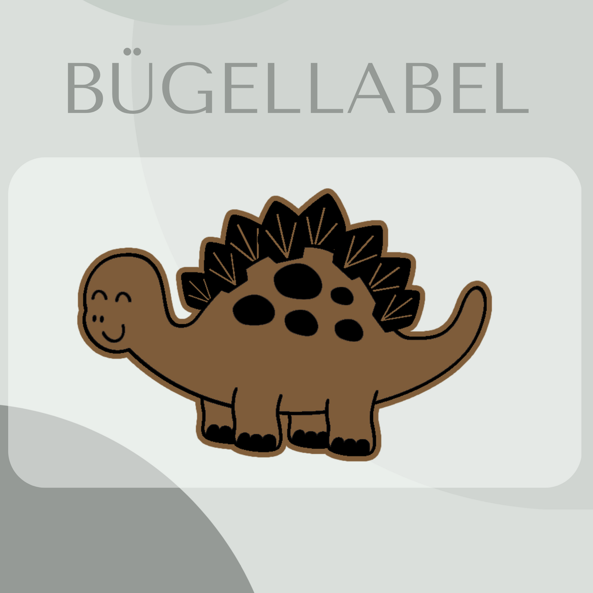 Bügellabel Stegosaurus