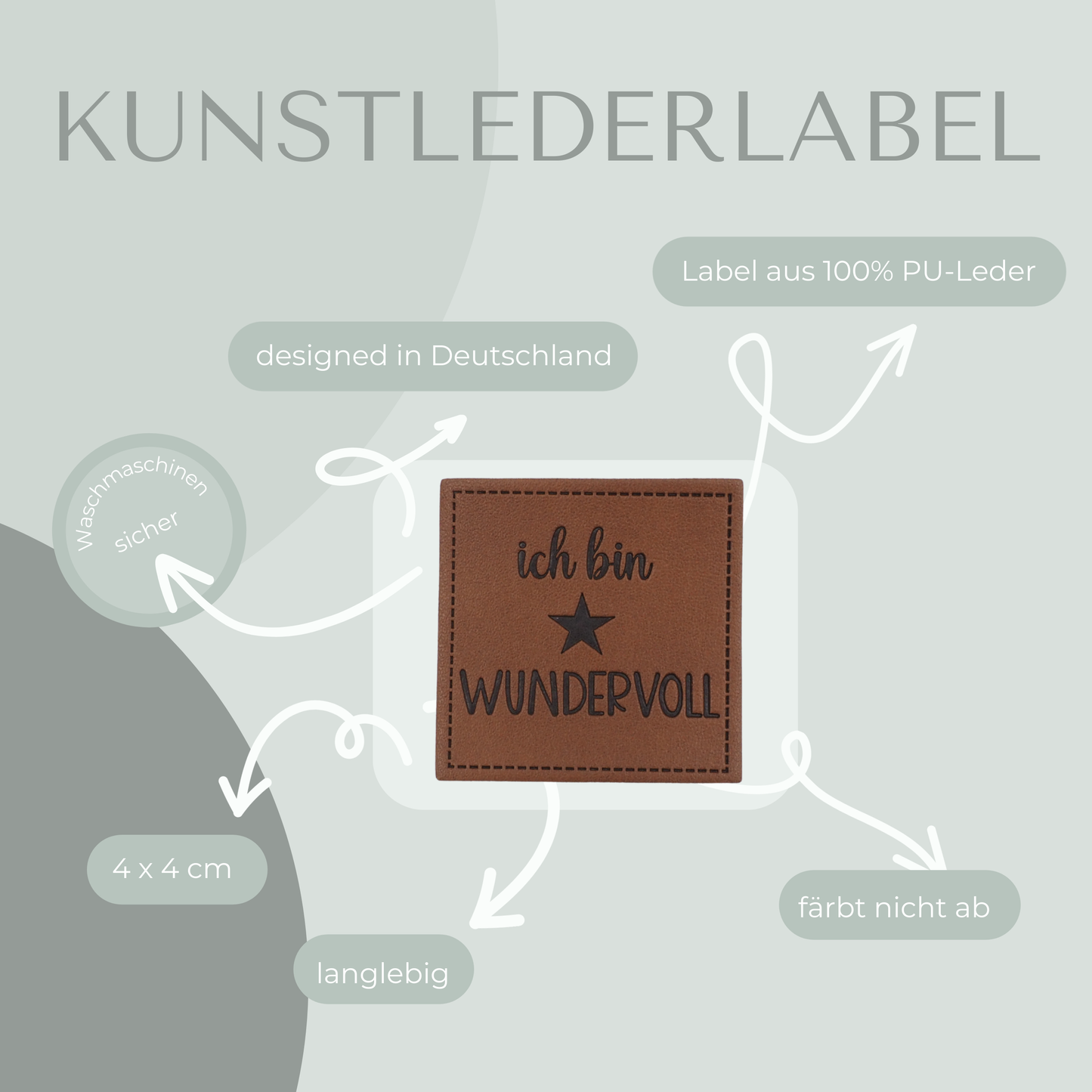 Wundervoll Kunstlederlabel Kunstleder Label Eigenproduktion